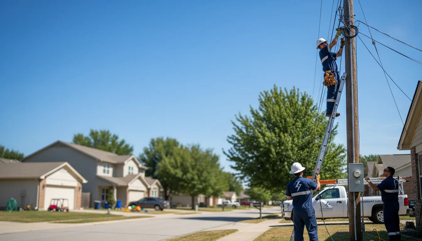 Residential electrician providing installation services in Bulverde, TX